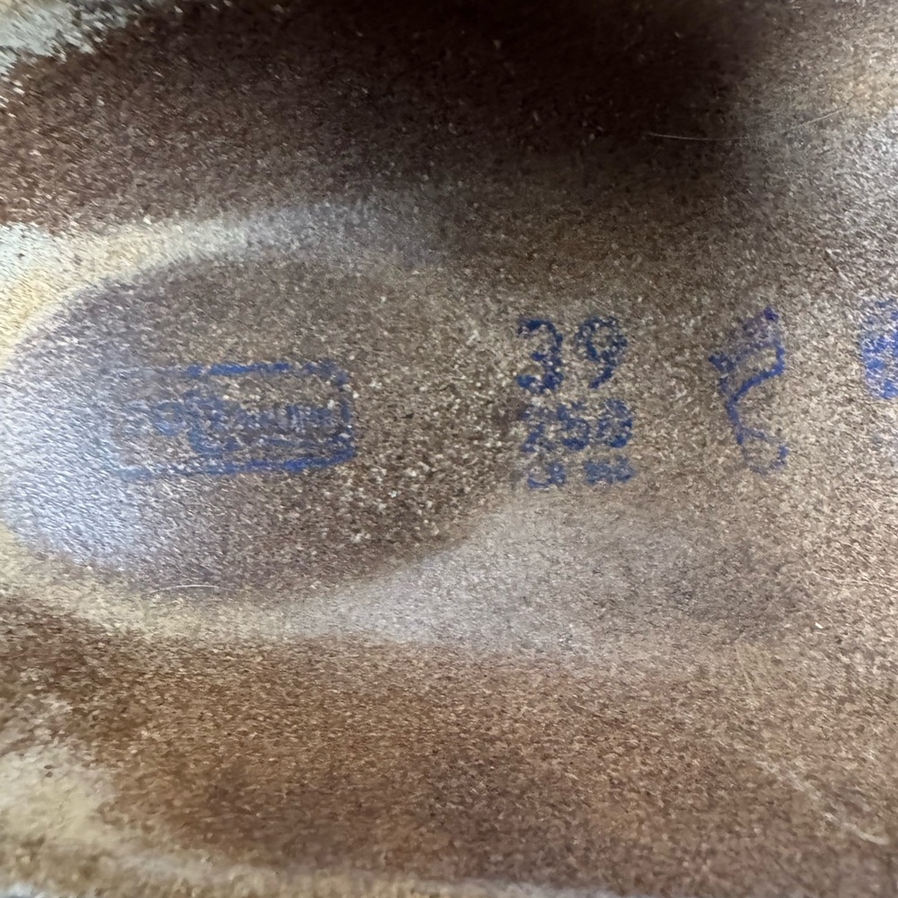 Birkenstock Oiled Leather Blue Sandals - Size 39 (Medium/Wide Width) - Picture 5 of 5